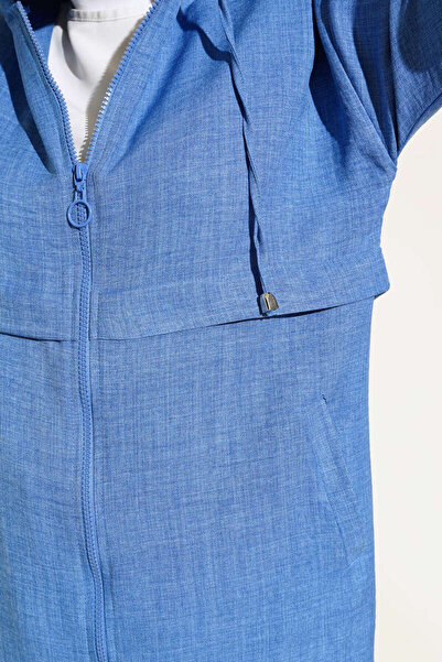 VOLT CLOTHİNG Λινό Αραβόι με φερμουάρ με κουκούλα