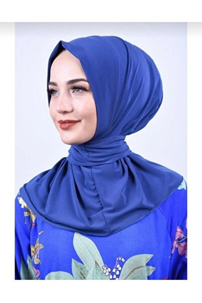 Ayselcehobi Indigo Bone Hijab - Συμβατά κουμπώματα στο επάνω μέρος