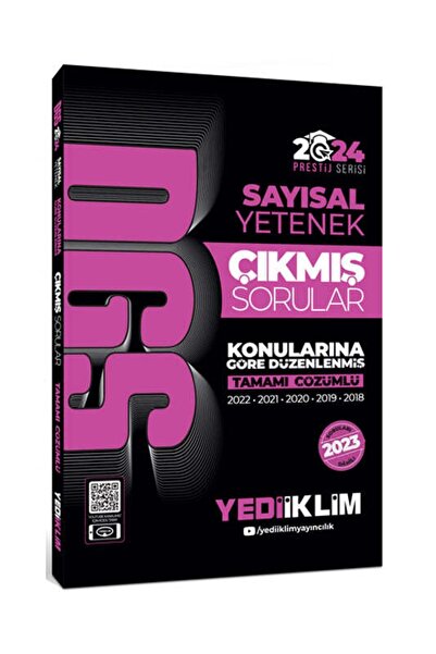 Yediiklim Yayınları 2024 DGS Sayısal Yetenek Konularına Göre Tamamı Çözümlü Ç...
