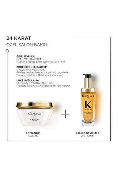 Kerastase Elixir Ultime Yıpranmış Saçlar İçin Besleyici ve Onarıcı Saç Bakım Yağı 75ml