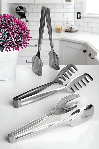Selenica 24 Pieces Ladle Spatula Colander Kitchen Serving Set Serving Utensils Serving Tongs Set Kitchen Items