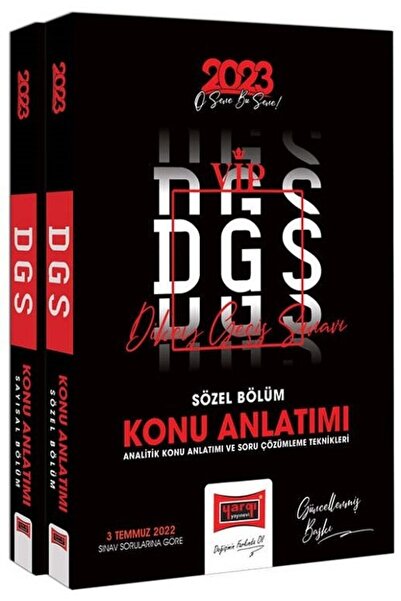 Yargı Yayınları 2023 Dgs Konu Anlatımı 2 Cilt (sayısal Ve Sözel Bölüm)