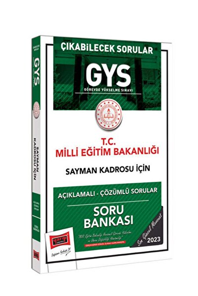 Yargı Yayınları Milli Eğitim Bakanlığı Çıkabilecek Sorular GYS Sayman Kadrosu...