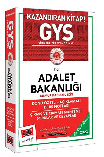 Yargı Yayınları 2023 Adalet Bakanlığı Gys Memur Kadrosu Için Konu Özetli Açık...