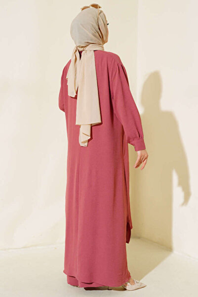 VOLT CLOTHİNG Büyük Beden Pantolonu Lastikli Ayrobin Salaş İkili Takım