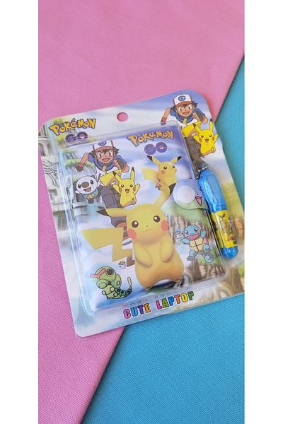 Şengül Ticaret Pokemon Ash Ketchum Squirtle Raticate Mini Notepad - 1 Pcs Pikachu Pencil