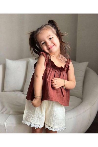 GAistKids Комплект от ленено платно и горна част