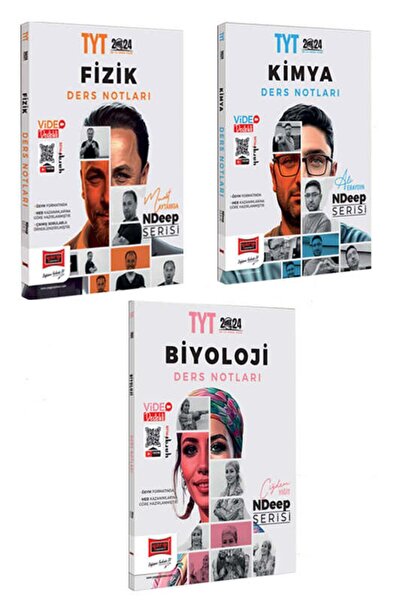 Yargı Yayınları 2024 NDeep Serisi TYT Fizik-Kimya-Biyoloji Video Ders Notları...