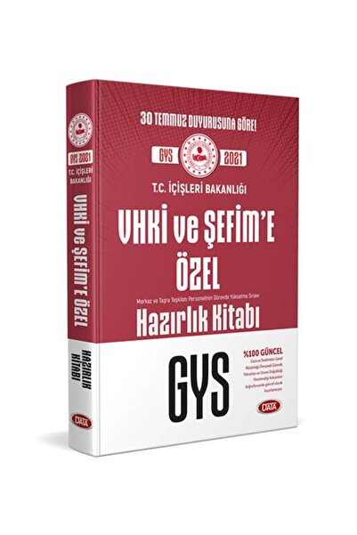 Data Yayınları Gys T.c. Içişleri Bakanlığı Vhki Ve Şefime Özel Hazırlık Kitabı