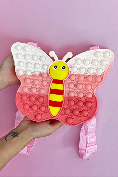 TAKIŞTIR Butterfly Figured Popit Children's Backpack Multicolored