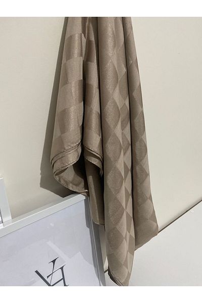 ARMANDA Italian Jacquard Checkerboard Patterned Mink Shawl - Violescarf for Original