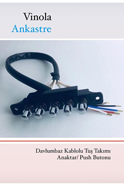 beratsogutma VİNOLA Uyumlu Davlumbaz Kablolu Tuş Takımı Şalter Anahtar Push B...