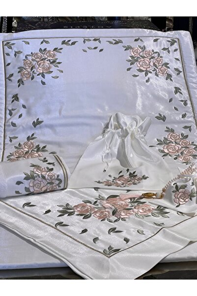 Antepiş Home Nakışlı seccade seti çeyizlik 5 parça