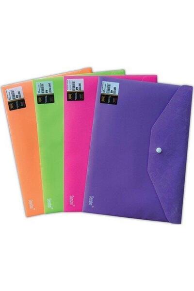 Sensho Папка-файл A4 з помаранчевою застібкою-кнопкою, з візерунком (12 шт.)