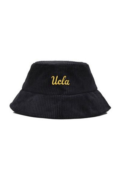 UCLA Pălărie unisex brodata din catifea neagră Carrie