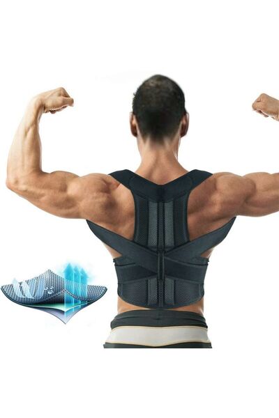 baffhome Balenli Dik Duruş Korsesi Omuz Bel Destekli Skolyoz Önleyici Posture...