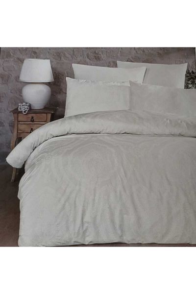 Vinezza Home Collection Set cuvertură de pilota unică Ranf Majesty White - 100% bumbac