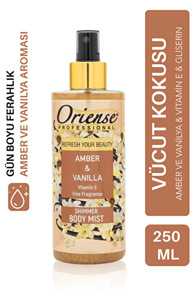 ORİENSE 250ml Vücut Spreyi Amber Vanilya