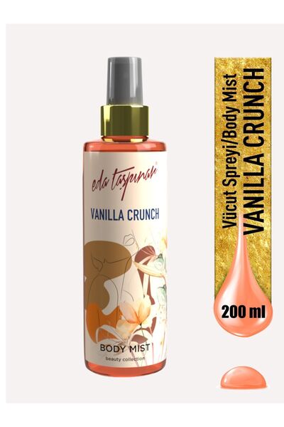 Eda Taşpınar Vanilla Crunch Vanilya Body Mist, Madagaskar’ın Eşsiz Kokusu, Baştan Çıkarıcı,2 Adet* 200 ml