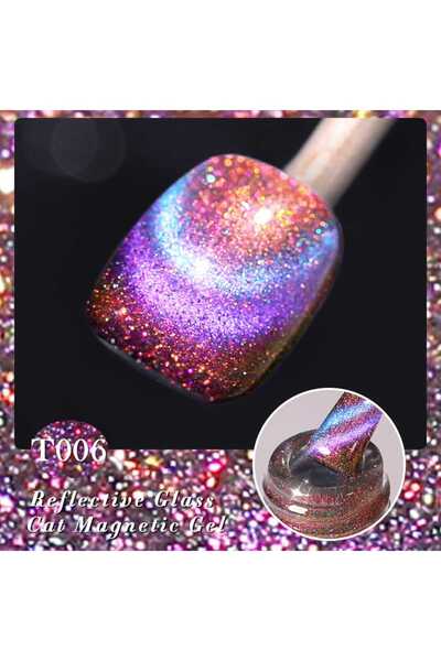 Born Pretty 15ml Reflective Glass Nail Gel Cat Magnetic Gel (reflektörlü Kedi...