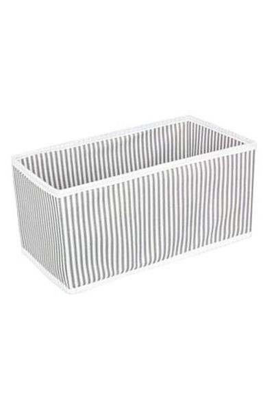 Single (4 Compartments) Drawer Organizer Gray Organizer Box Set..