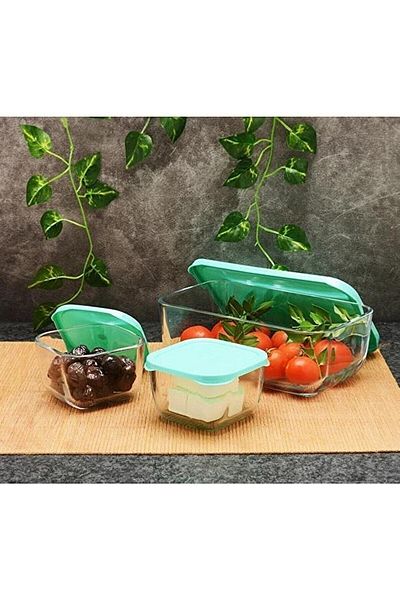 Paşabahçe 96881 Snowbox 3 Piece Storage Container