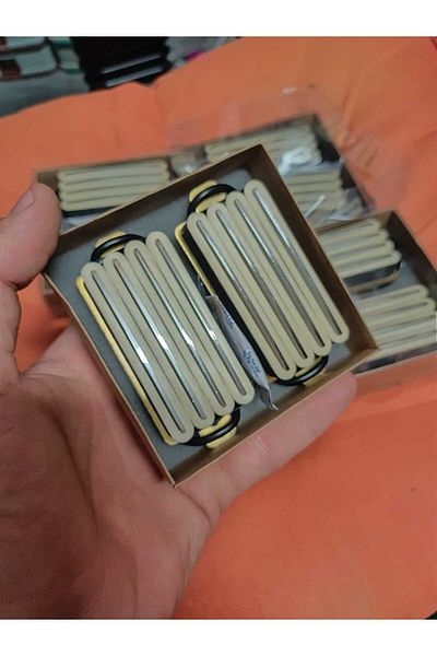Anka Imported 4-Stick Joy Ertaş and Teber Saz Magnetic Cream Color 1 Pair of 2 Pieces of Spring Screw Included
