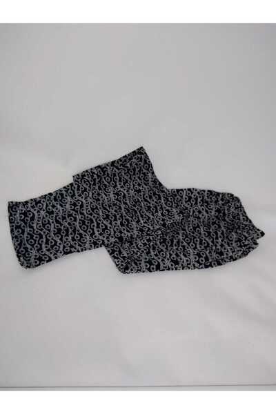 YAŞAR TRİKO Жіночий нижній одяг з віскози з синім візерунком - з двома кишенями, еластичним поясом, літній