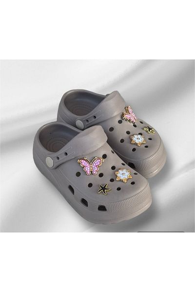 Sonimix Sandale pentru fete moi din piatră de nurcă cu model fluture