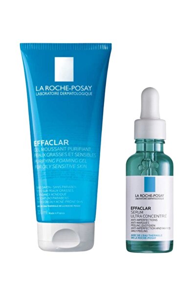 La Roche Posay Effeclar Temizleme Jeli 200 ml ve Leke Karşıtı Serum 30 ml