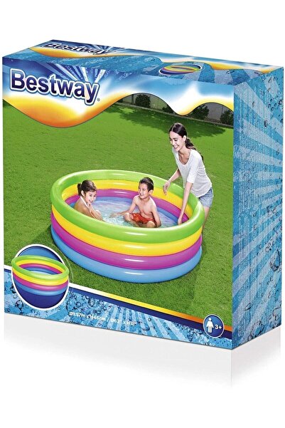 BESTWAY Şişme Havuz Çocuk Havuzu Dört Halkalı 157x46cm 51117