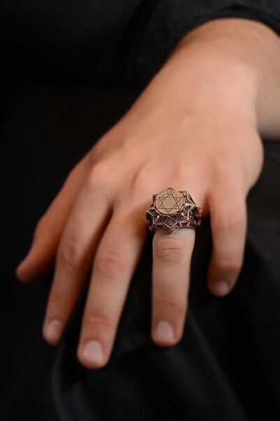 vogutima jewelery&silver by timuçin mavili Gümüş Yüzük - Mühr-ü Süleyman Yazı...
