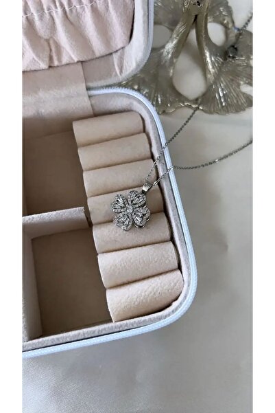 vogutima Vip Çelik 4 Yaprak Taşlı Yonca Çevirince Dönebilen Sevgiliye,anneye,...