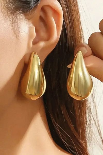 vogutima Women's Steel Earrings - Bottega Eye Age Drop Gold Color • to Lover • to Wife • to Mother Vip Xuping Large Size