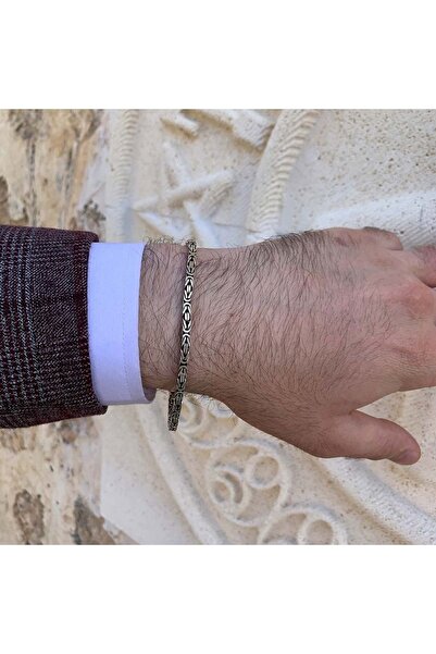 vogutima jewelery&silver by timuçin mavili Gümüş Bileklik - 4.5mm Kare Model ...