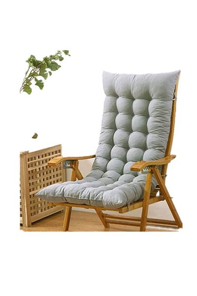 JANGEAR Rocking Chair Cushion ANTHRACITE COLOR Fluffy 50×120 Cm Special Stitched Laced SALAN