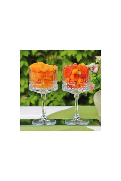 Paşabahçe 440437 زجاج إليسيا ذو القدمين 4 قطع 500 سم مكعب