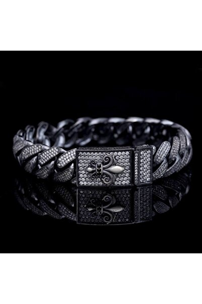 vogutima Gurmet Cuban Model Okside 925 Gümüş • Işıklı Kutuda • Sevgiliye • Eşe • Babaya Hediye Bileklik