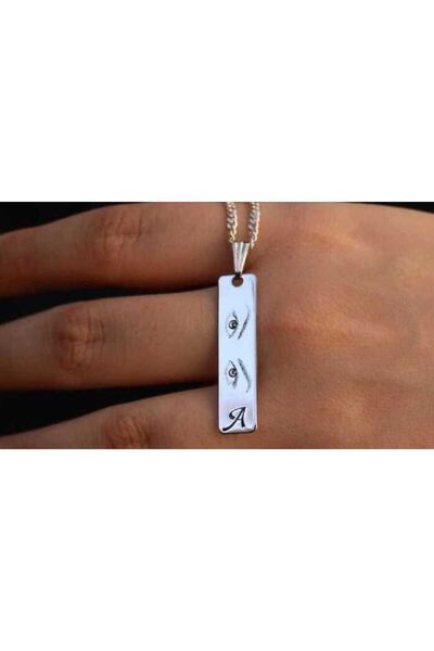 vogutima Erkek Kadın Gümüş Kolye - Sevgilizin Yada Sevdiğiniz Gözleri Her Zam...