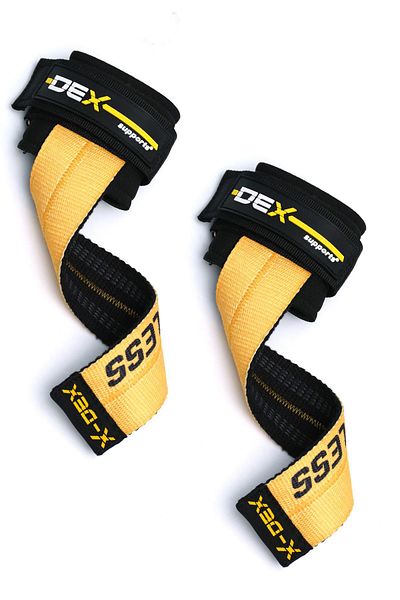 Dex Supports Lasting Energy T-grips Lifting Straps