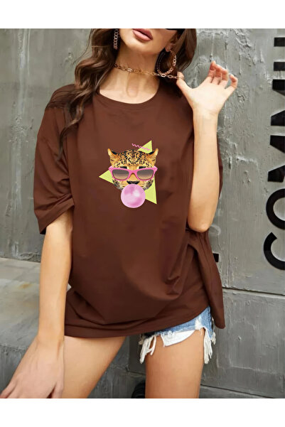 oneagılyazı oversized Μπλουζάκι με σχέδιο Gummy Tiger με τύπωμα