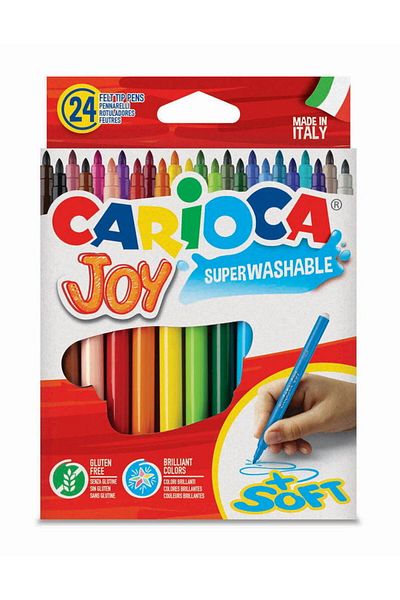 ileri grup Carioca Joy Super Set of 24 Washable Felt Tip Crayons