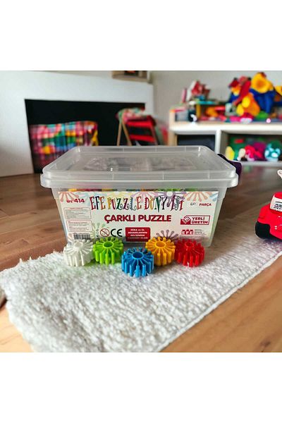 Efe Boxed, Wheel Puzzle - 60 Pieces Educational and Entertainment Blocks