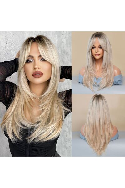 Fenomen Peruk Gerçek Saç Dokusunda Uzun Perçemli Peruk