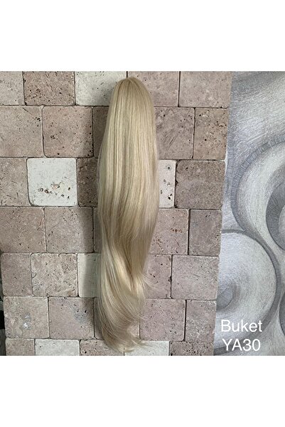 Cadı Peruk At Kuyruğu Tokalı-platin Renk- Doğal Görünümlü