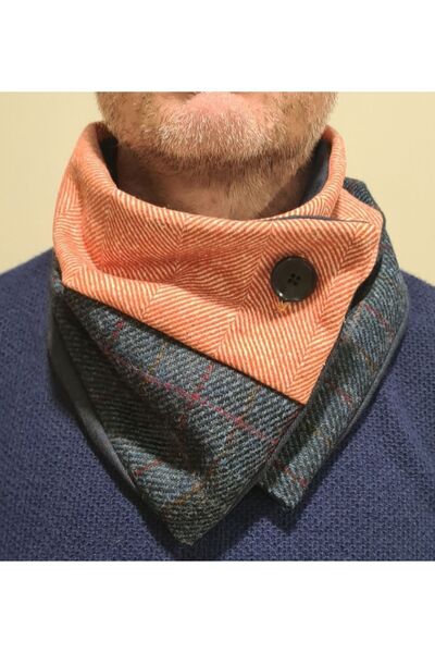 Leylace New Model, Leylace Winter Wool Double Color Men's Neck Collar-16