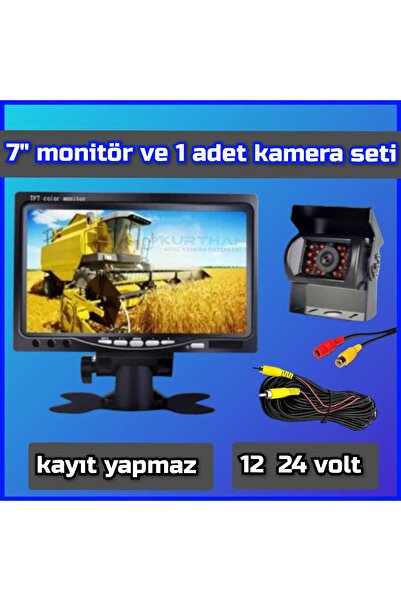 Navigold 7 Inç Ekran Ve Metal Ledli Park Kamerası Seti Traktör Kamyon Otobüs ...