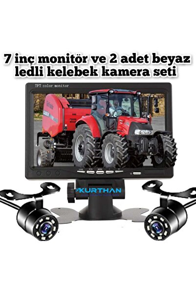 Navigold Ziraii Ve Tarımsal Araçlara 7 Inç Monitör Ve 2 Adet Beyaz Ledli Kame...