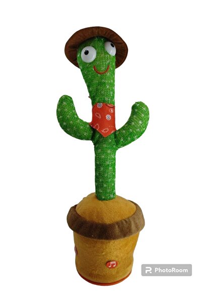 Şems Pazarlama Konuşan Dans Eden, Müzikli Işıklı Saksı Kaktüs Peluş Oyuncak