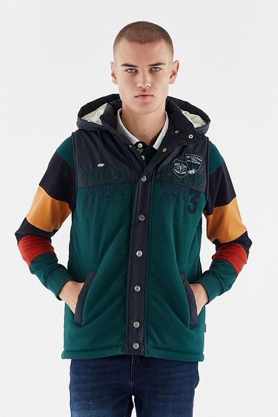 Galvanni Men's Dark Green Vest - Velka Ponderosa Pine